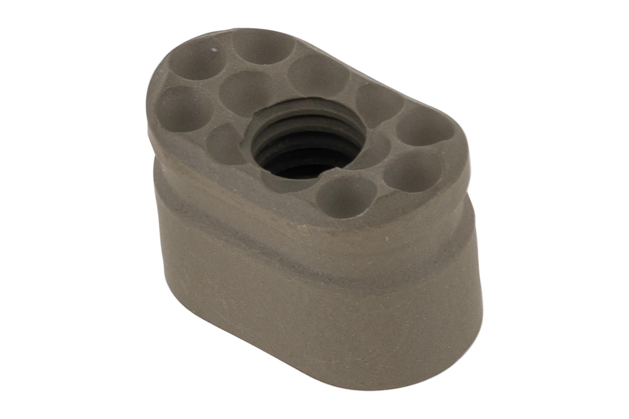 Forward Controls Design Heavy Enhanced AR-15 Magazine Release Button - Dimpled - FDE